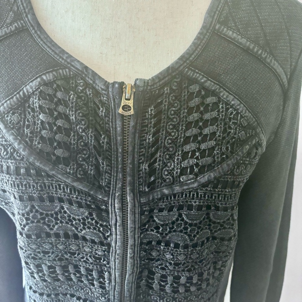 Lucky Brand Zip Up Sweater - Picture 3 of 6